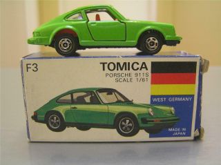 Tomica F3 Porsche 911s Made In Japan 1/61 Scale Nmib