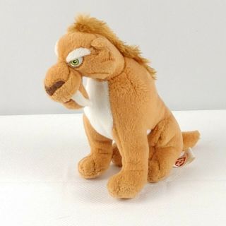2009 Ty Ice Age Saber Tooth Tiger Diego Plush Beanie Baby 6 1/2 " Plush Toy