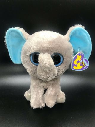Rare Ty Beanie Boos Peanut Elephant 6 " Plush Stuffed Animal Gift - Tag Crease