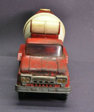 Vintage 1960s Red Tonka Cement Mixer Truck No.  620 Pressed Steel Toy 2