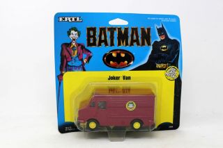 1989 Ertl Batman Joker Van 1:43 Scale Die - Cast Metal - Moc