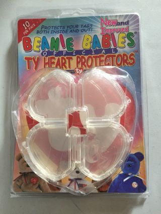 Ty Heart Protectors Beanie Babies Official 10 Tag Protectors