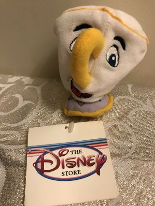 " Chip " Disney Store Plush Beauty And The Beast Mini Bean Bag