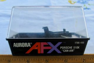 Vintage Aurora Afx Slot Car Porsche 510k " Can - Am " Case & Racing Guide