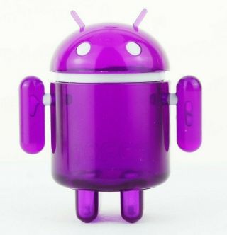 Android 3 " Mini Series Rainbow Clear Purple Andrew Bell Google Kidrobot Art