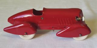 All Metal Products Wyandotte Toys Streamlined Race Car W/headlights 30 