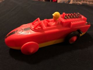 Vintage Trik Trak Race Car Battery Operated By Transogram Made In U.  S.  A
