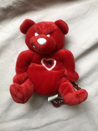 “meanies” Limited Edition /7500 Rare Red Heartless Bear