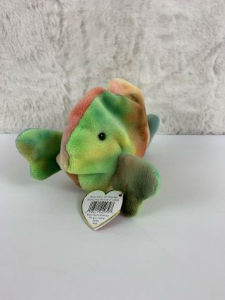 Ty Beanie Baby Coral Fish W/style Tag Retired Dob: March 2nd,  1995 Pvc
