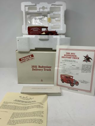 1:24 Danbury 1931 Ford Budweiser Delivery Truck 821002000018