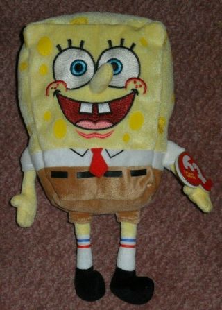 Ty Spongebob Squarepants Beanie Baby - With Near Perfect Tag