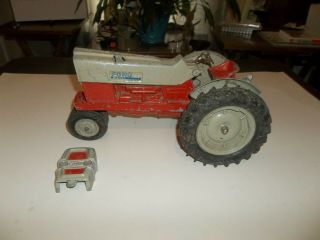 Vintage 1/12 Hubley Ford 6000 Red & Gray Farm Toy Tractor To Restore Parts
