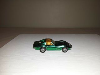 Vtg Corgi Toys Chevrolet Corvette diecast green Sting Ray Coupe 1:43 GB 60 ' s 2