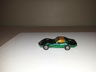 Vtg Corgi Toys Chevrolet Corvette diecast green Sting Ray Coupe 1:43 GB 60 ' s 3