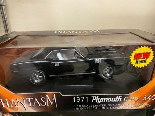 1971 Plymouth Cuda Black 1:18 Ertl American Muscle Mask Of The Phantasm