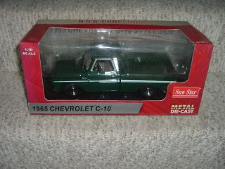 1965 Chevrolet C - 10 Truck (green) 1:18 Scale Sun Star