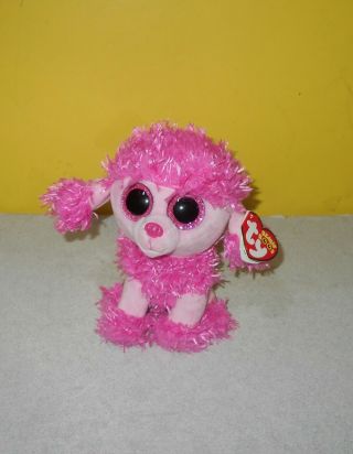 Ty Beanie Boos 6 " Patsy The Pink French Poodle Bean Plush Stuffed Animal Toy