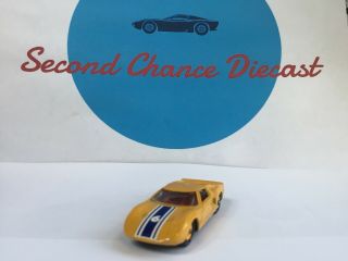 Vintage 1965 Matchbox Lesney 41C FORD GT; WHITE RESTORED TO RARE YELLOW 2
