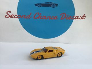 Vintage 1965 Matchbox Lesney 41C FORD GT; WHITE RESTORED TO RARE YELLOW 3