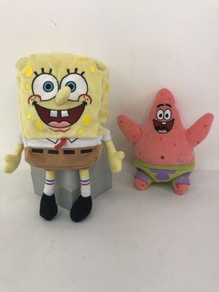 Ty Beanie Babies Spongebob And Patrick Plush Stuffed Animals