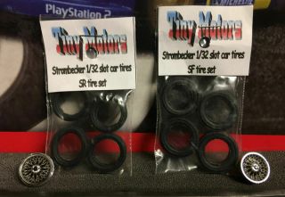 Two Packages Of Tiny Motors 1/32 Slot Car Tires For Strombecker