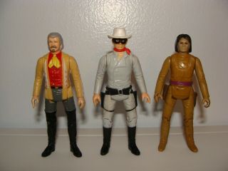 Vintage 1980 Gabriel The Lone Ranger/buffalo Bill And Tonto Action Figure