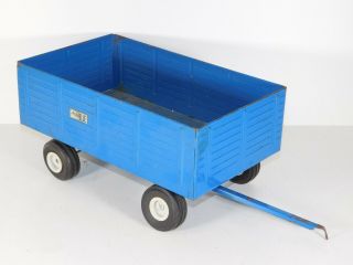 Vintage Ertl Ford 8000 Big Blue Farm Tractor Trailer 1:12 Scale Metal Kids Toy