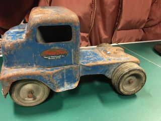 Vintage Tonka (mound Minn) Blue Dump Truck 1950’s? Cab Only