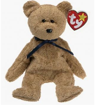 Ty Beanie Baby - Fuzz The Bear (9 Inch) - Mwmts Stuffed Animal Toy