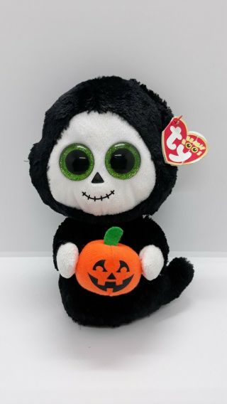 Ty Beanie Boo Treats 7 " Plush Stuffed Treats The Ghost With Tags Halloween