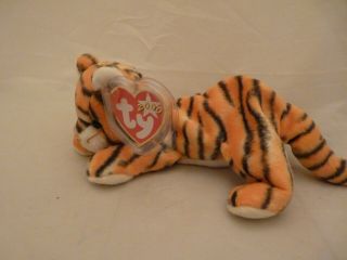 May 26,  2000 Ty Beanie Babies INDIA The Tiger w/Tags (9 inch) 3
