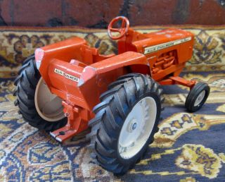 VINTAGE ALLIS CHALMERS 190 DIECAST TOY TRACTOR SCARCE TYPE WITH BAR GRILL 2