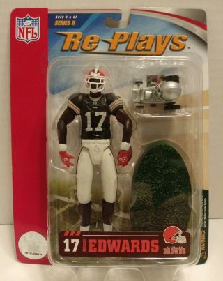 2006 Nfl Football Re - Plays Series Ii Braylon Edwards Browns Action Figure