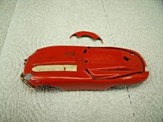 A.  C Gilbert 1963 Slot Car Red Jaguar Xke Bare Body Shell No Damage