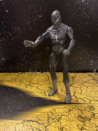2008 Marvel Legends 6” Spider - Man 3 Movie Figure Black Symbiote Suit