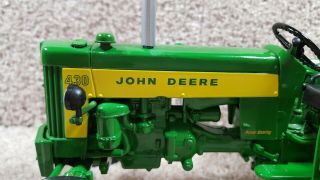 Vintage 2013 ERTL 1/16 Scale Diecast John Deere 430 Utility Wide Front Tractor 2