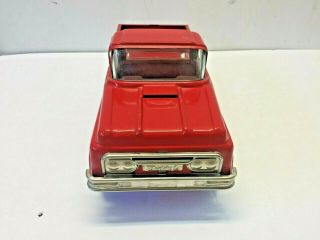 Vintage 1960’s Buddy L Traveling Zoo Pickup Truck Pressed Steel Red 13” VG 2