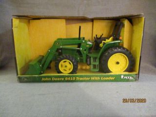 John Deere 6410 Tractor With Loader 1/16 Scale Ertl - (tt - A8)