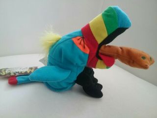 Tucan Throwing Up,  Hurley The Tucan,  Beanie Plush Meanies 1997