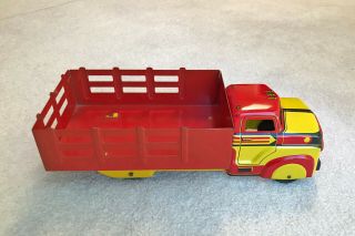 Vintage Marx Tin Stake Bed Toy Truck