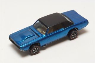 C20 Vintage Mattel Hot Wheels Redline 1968 Us Blue Custom T - Bird Thunderbird