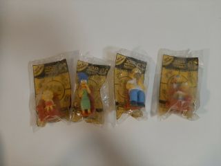 2009 Hungry Jack The Simpsons Toys Complete Set Of 4 Family Couch -
