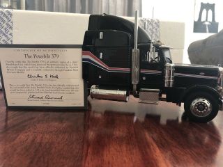 1:32 Franklin Peterbilt 379 Tractor Truck & Big Rig Semi Trailer Diecast