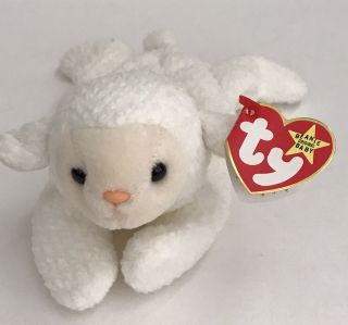 Ty Beanie Baby: 1996 Fleece: White Lamb,  Style 4125