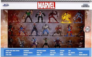 Jada Toys Nano Metalfig Marvel 20 Pack Wave 3 1.  65 " Die - Cast Collectible Figures