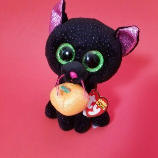 Ty Beannie Boo Potion The Halloween Black Cat Mwmt 6 " Nwt