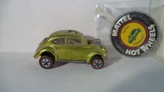 Vintage Hot Wheels Redlines Usa 1968 Custom Volkswagen [antifreeze]
