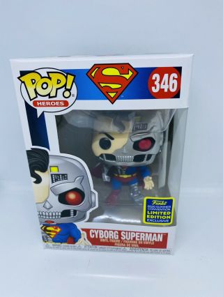 Funko Pop Dc Cyborg Superman Sdcc 2020 Summer Convention Exclusive
