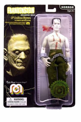 Mego Horror Wave 6 - Frankenstein 8 " Action Figure (glow In The Dark,  Bare Chest