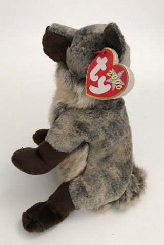 Ty Beanie Baby: 2000 Howl,  Brown Furry Wolf